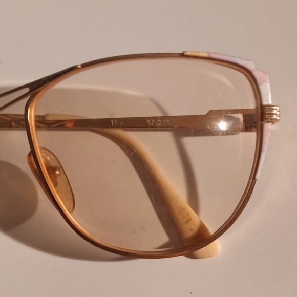 Vintage YSL Yves Saint Laurent Women's Goldtone Frames Eyeglasses Sunglasses - Picture 9 of 12